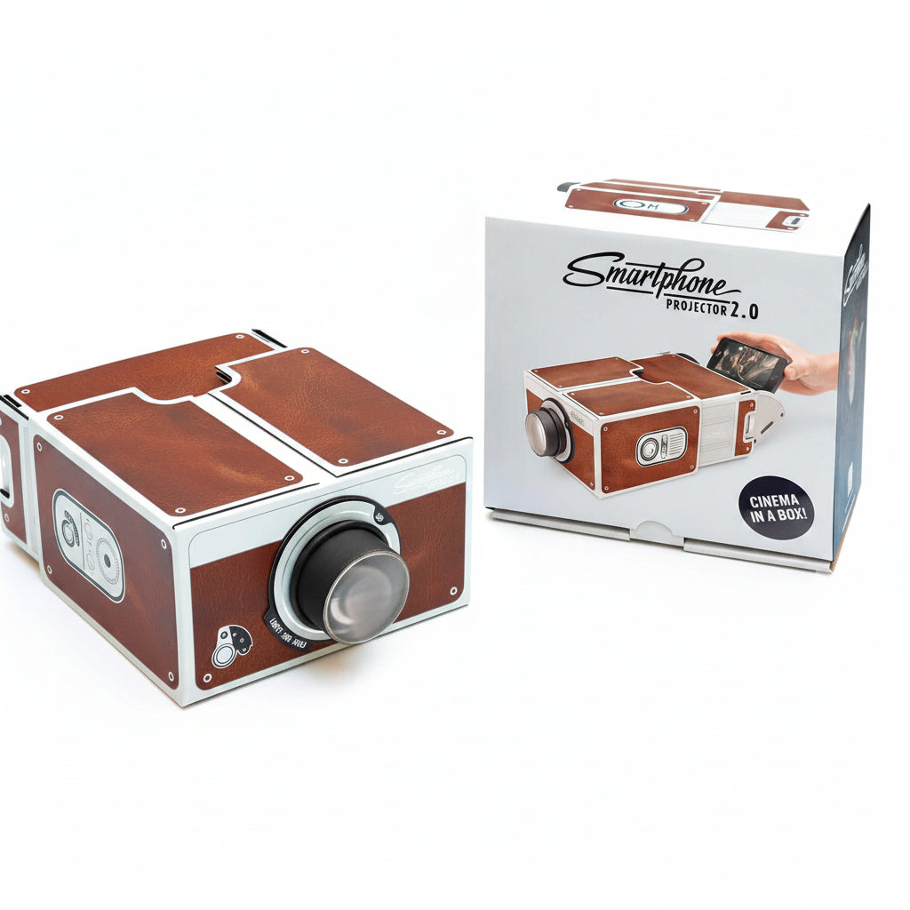 Luckies Smartphone Projector 2.0 Cinema In A Box Preassembled Cardboard Projector